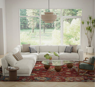 Rizzy Hallmark HAL240 Red Area Rug Room Scene Feature