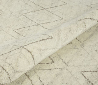 Rizzy Posh PSH002 White  Brown Area Rug Detail
