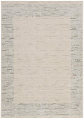 Nourison Santa Cruz SCZ05 Ivory Grey Area Rug 5 X 7