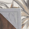 Nourison Seaside SDS02 Ivory/Grey Area Rug by Home Backing