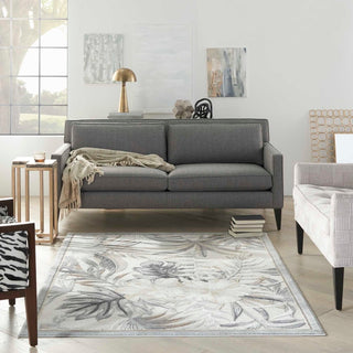 Nourison Seaside SDS02 Ivory/Grey Area Rug by Home Room Scene 2
