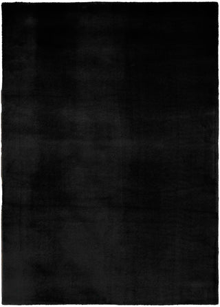 Nourison Soft Plush Rabbit Fur SFF01 Black Area Rug 5 X 8