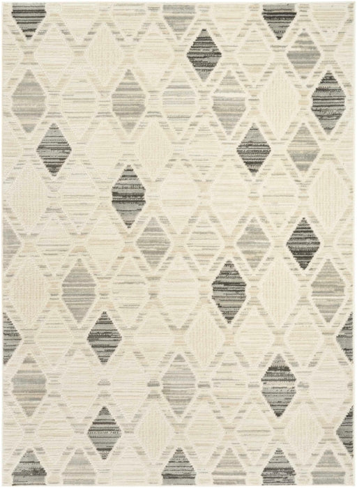 Nourison Serenity Home SRH08 Beige Grey Area Rug 5 X 8