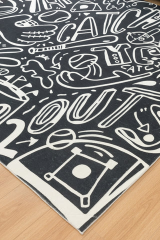 katiemerz x Kalaty Sportsglyphs SY1266 Area Rug