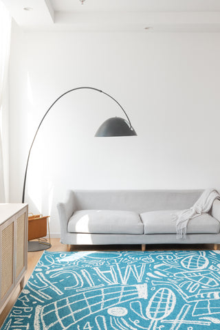 katiemerz x Kalaty Sportsglyphs SY1268 Area Rug