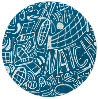 katiemerz x Kalaty Sportsglyphs SY1268 Area Rug