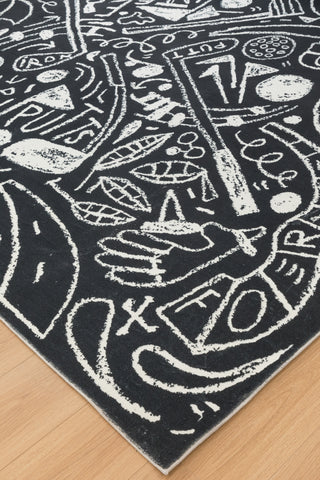 katiemerz x Kalaty Sportsglyphs SY1271 Area Rug