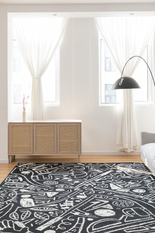 katiemerz x Kalaty Sportsglyphs SY1271 Area Rug