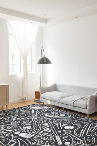 katiemerz x Kalaty Sportsglyphs SY1271 Area Rug