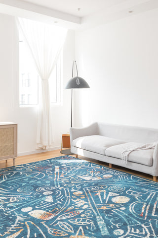 katiemerz x Kalaty Sportsglyphs SY1272 Area Rug