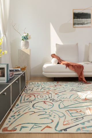 katiemerz x Kalaty Sportsglyphs SY1275 Area Rug