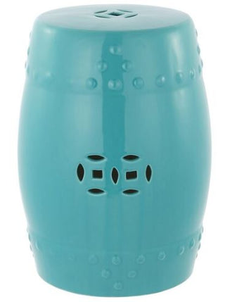Safavieh Modern Ming Garden Stool Light Aqua 