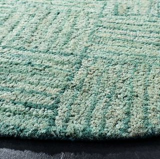 Safavieh Nantucket Green Multi Area Rug Round Detail Weave