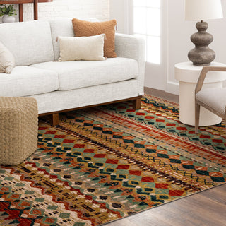 Karastan Spice Market Saigon Multi Area Rug 8x11 size under couch