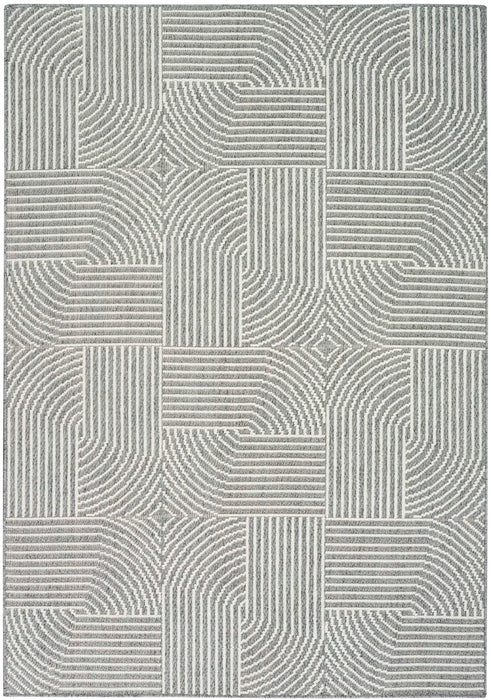 Nourison Textured Home TXH02 Charcoal Ivory Area Rug 5 X 8