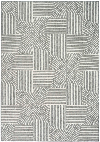 Nourison Textured Home TXH02 Charcoal Ivory Area Rug 5 X 8