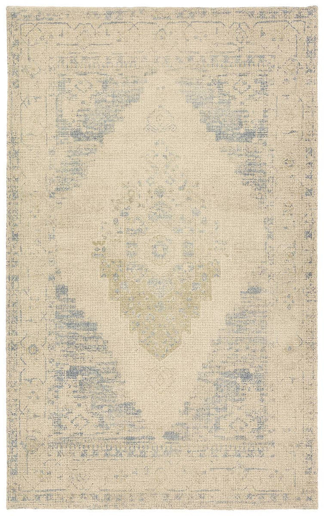 Jaipur Living Tesorino By House Sprucing Marito TRN02 Beige / Blue Area Rug 5 X 8