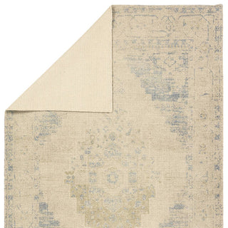 Jaipur Living Tesorino By House Sprucing Marito TRN02 Beige / Blue Area Rug Backing