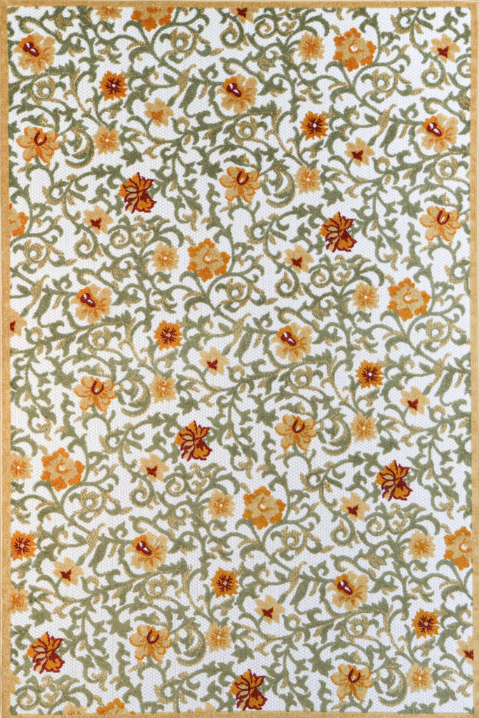 Bashian Veranda V107-VR111 Ivory Rust Area Rug