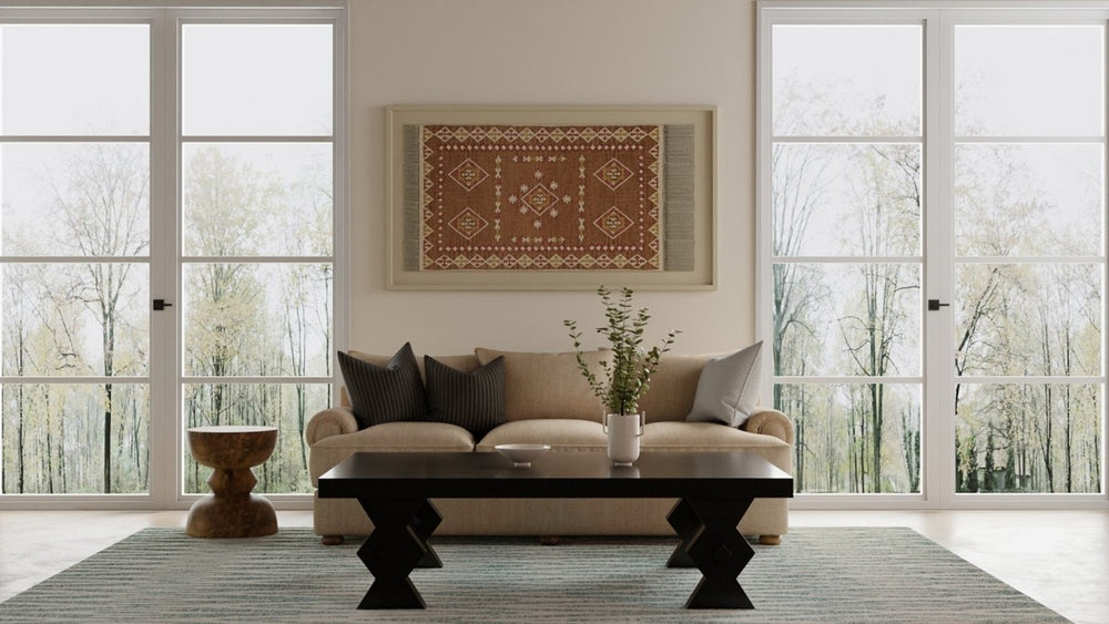 Feizy Wallace 8A41F Gray/Ivory Area Rug Room Scene Feature