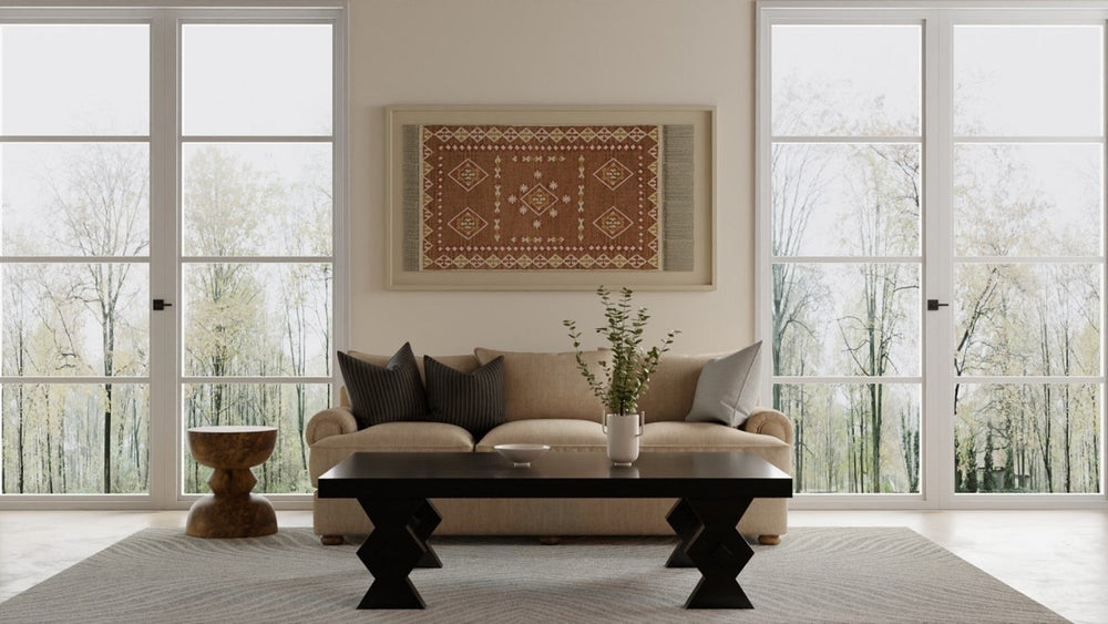 Feizy Wallace 8A41F Gray/Ivory Area Rug Room Scene Feature