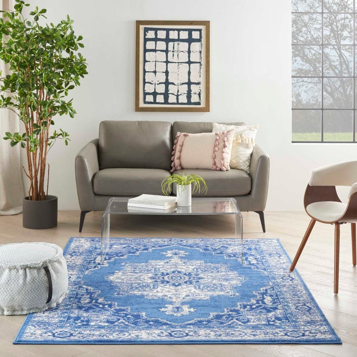 Nourison Whimsicle WHS03 Navy Area Rug Room Scene Featured 