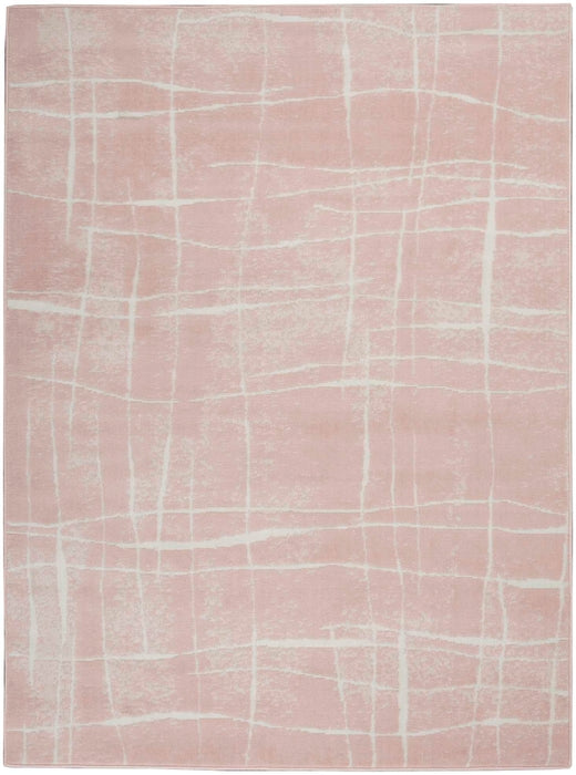 Nourison Whimsicle WHS09 Pink Ivory Area Rug Main Image 