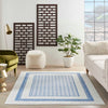Nourison Whimsicle WHS13 Ivory Blue Area Rug Room Scene Featured 