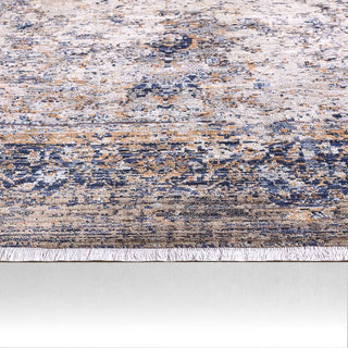 Jaipur Living Zefira Enyo ZFA02 Dark Blue/Gold Area Rug Detail