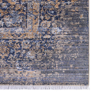 Jaipur Living Zefira Enyo ZFA02 Dark Blue/Gold Area Rug Corner
