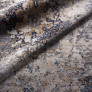 Jaipur Living Zefira Enyo ZFA02 Dark Blue/Gold Area Rug Close Up