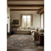 Jaipur Living Zefira Amena ZFA09 Black/Dark Taupe Area Rug Room Scene Feature