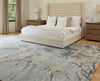 Feizy Zarah 8918F Blue/Taupe/Green Area Rug Lifestyle Image Feature