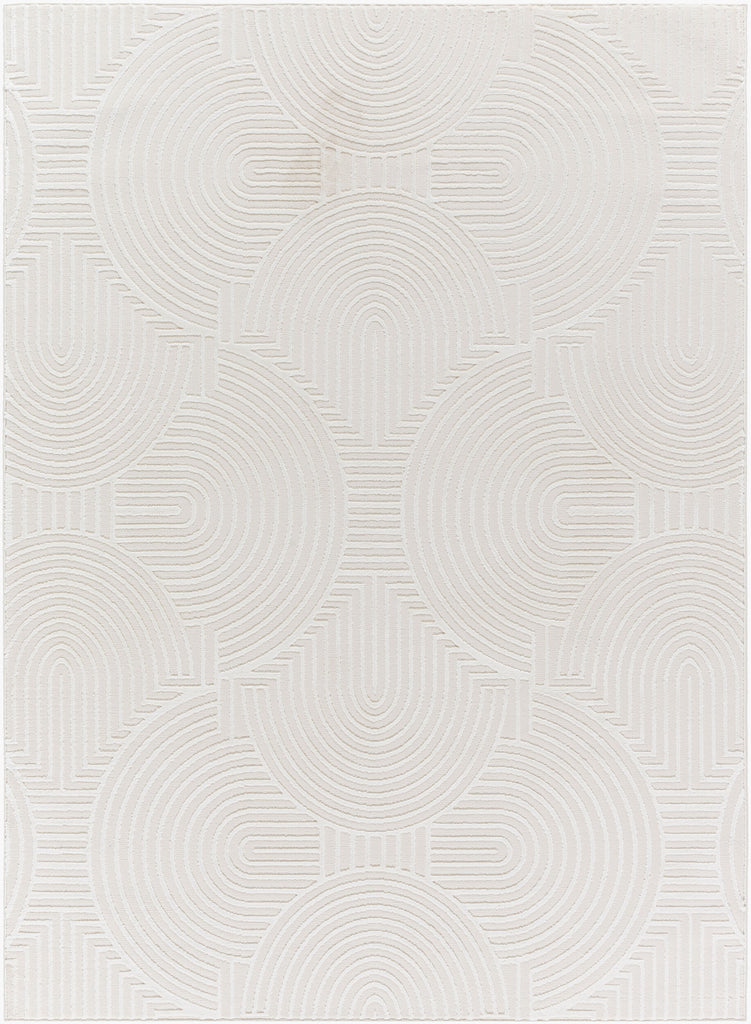 Livabliss Alder ALD-2323 Cream Machine Washable Area Rug 5 X 8