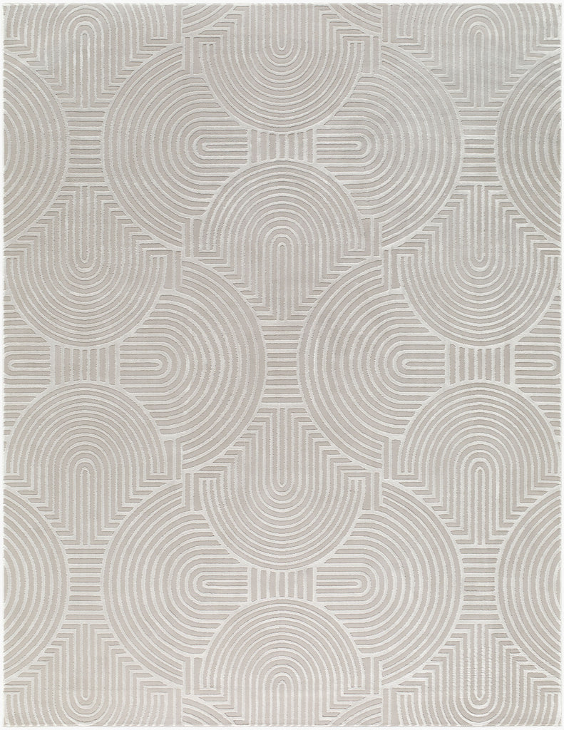 Livabliss Alder ALD-2324 Taupe Machine Washable Area Rug 5 X 8