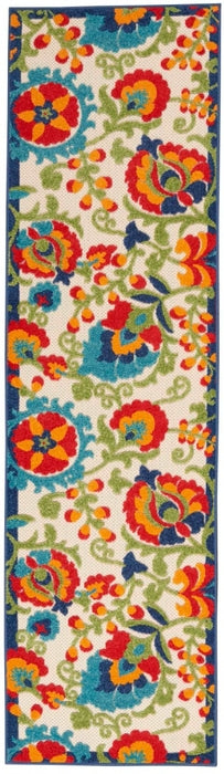 Nourison Aloha ALH17 Ivory/Multi Area Rug 2'3'' X 8' Runner