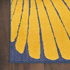Nourison Aloha ALH24 Navy Multicolor Area Rug Corner