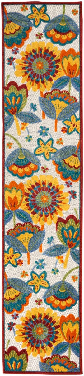 Nourison Aloha ALH25 Multicolor Area Rug 2'3'' X 12' Runner