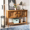 Safavieh Charlotte Storage Sideboard Oak Room Scene Feature