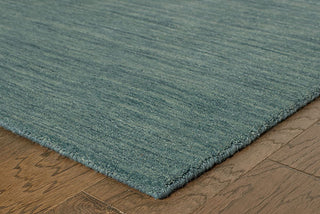 Oriental Weavers Aniston 27101 Blue/Blue Area Rug Corner  On Wood