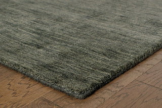 Oriental Weavers Aniston 27102 Charcoal/Charcoal Area Rug Corner On Wood