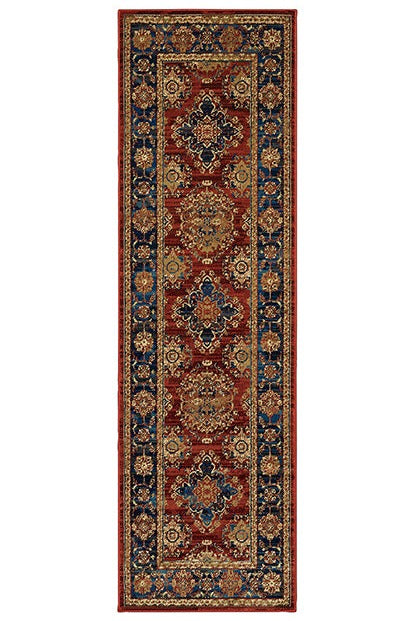 Oriental Weavers Ankara 1802R Red/Blue Area Rug 2'3'' X 7'6'' Runner