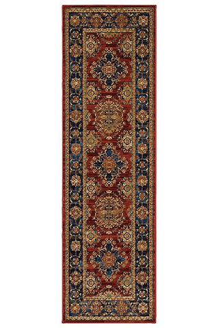 Oriental Weavers Ankara 1802R Red/Blue Area Rug 2'3'' X 7'6'' Runner