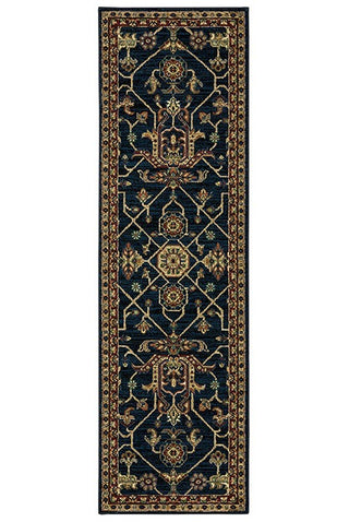 Oriental Weavers Ankara 531B5 Blue/Red Area Rug 2'3'' X 7'6'' Runner