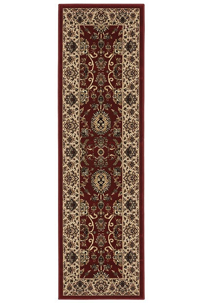 Oriental Weavers Ariana 130/8 Red/Ivory Area Rug 2'3'' X 7'9'' Runner