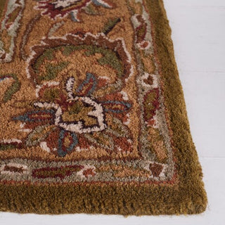 Safavieh Classic Cl758 Olive/Camel Area Rug Corner