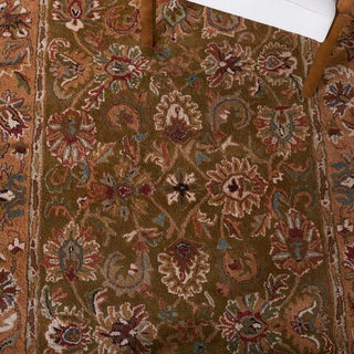 Safavieh Classic Cl758 Olive/Camel Area Rug Close Up