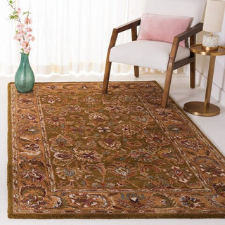 Safavieh Classic Cl758 Olive/Camel Area Rug Room Scene Feature