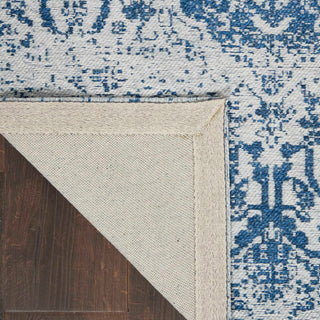 Nourison Damask DAS06 Blue Area Rug Backing