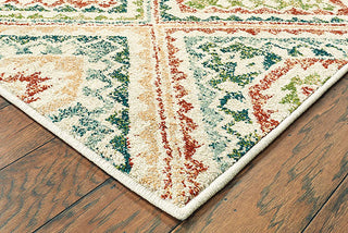 Oriental Weavers Dawson 8530A Ivory/Multi Area Rug Corner On Wood